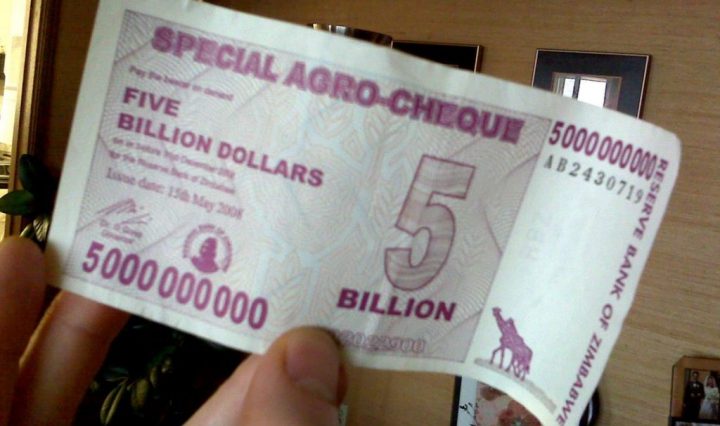 Zimbabwe Trillion Dollar Note