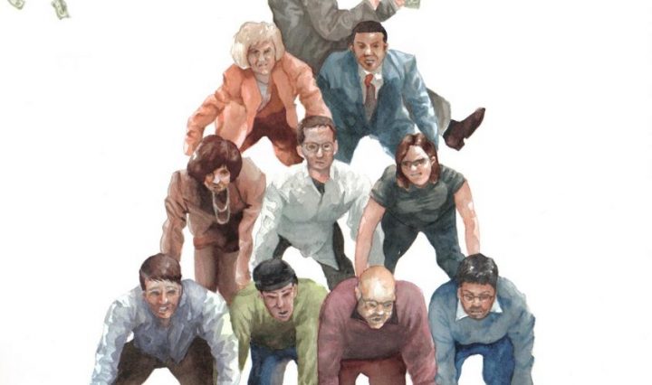 pensions, pyramid of people